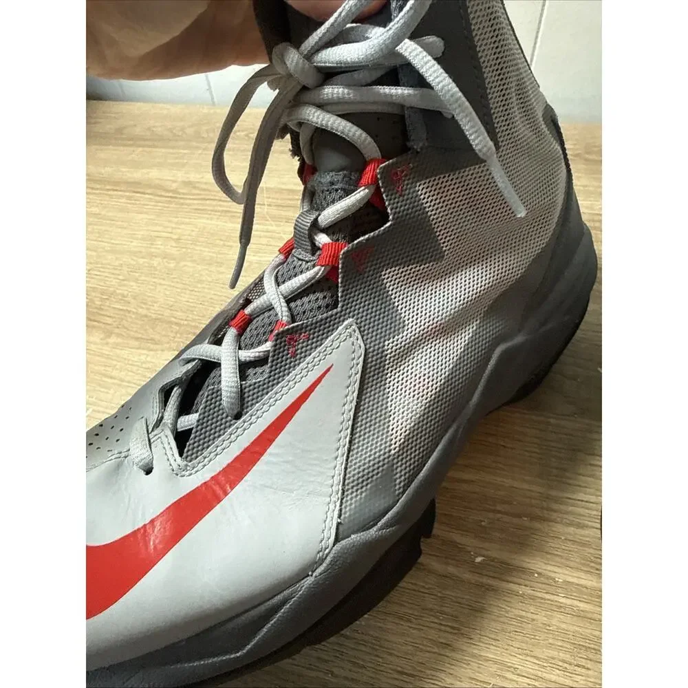 Nike Air Max Stutter Step 2 Mens Basketball Shoes Grey Red 653455-005 Size 11 D3